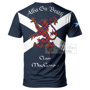 MacGowan (McGowan) Tartan Lion Rampant T-Shirt Proudly Display Your Heritage with Alba Gu Brath and Clan Name - Tartan Vibes Clothing