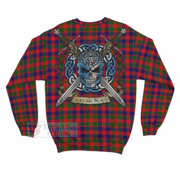 MacGowan (McGowan) Tartan Sweatshirt with Family Crest Celtic Skull Style - Tartan Vibes Clothing