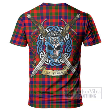 MacGowan (McGowan) Tartan T-Shirt with Family Crest Celtic Skull Style - Tartan Vibes Clothing