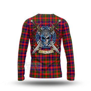 MacGowan (McGowan) Tartan Long Sleeve T-Shirt with Family Crest Celtic Skull Style - Tartan Vibes Clothing