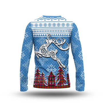 MacGowan (McGowan) Clan Christmas Long Sleeve T-Shirt Celtic Reindeer Style - Tartan Vibes Clothing