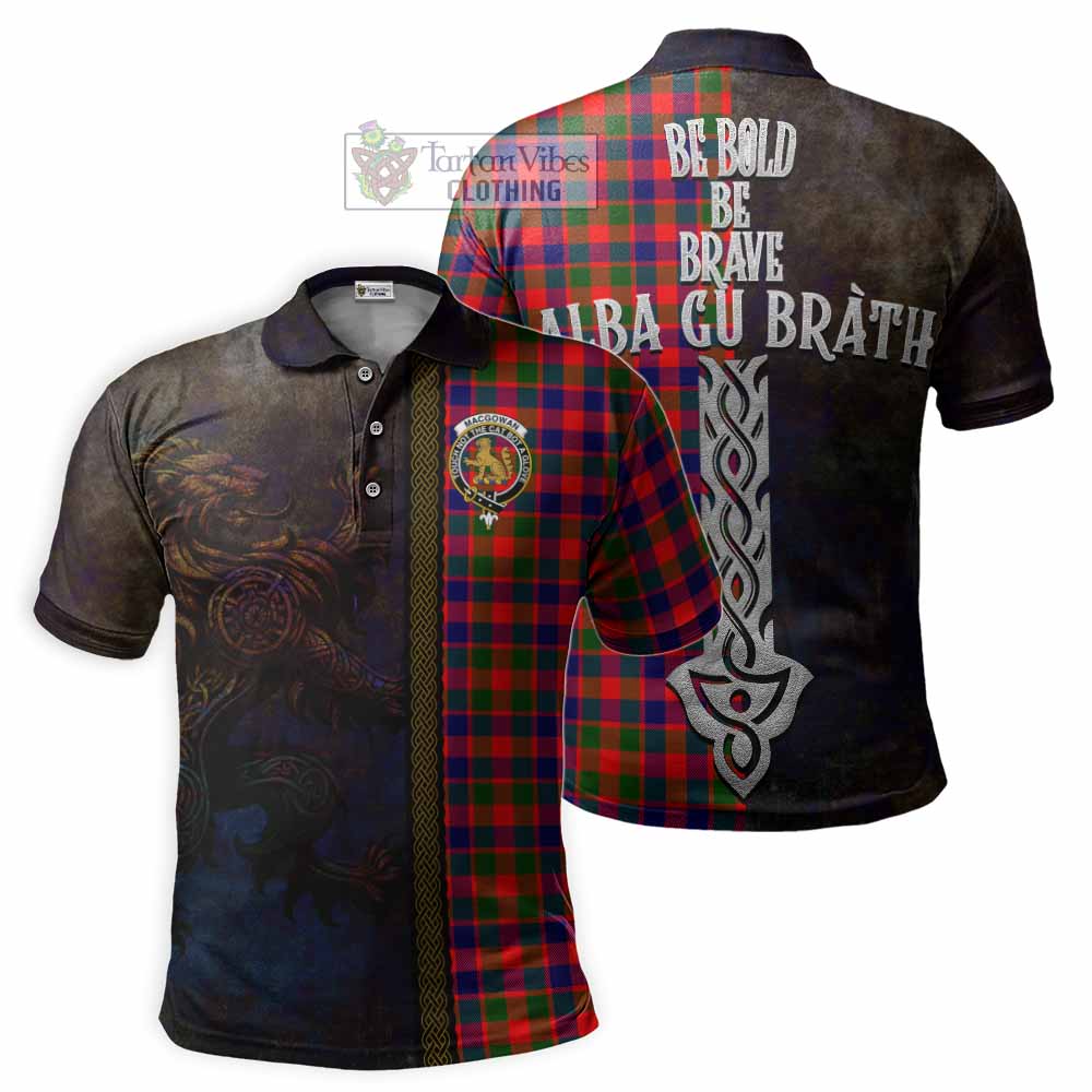 MacGowan (McGowan) Tartan Family Crest Polo Shirt Alba Gu Brath Be Brave Lion Ancient Style - Tartan Vibes Clothing