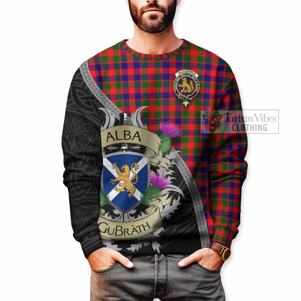 MacGowan (McGowan) Tartan Family Crest Sweatshirt Lion Rampant Royal Thistle Shield Celtic Inspired - Tartan Vibes Clothing