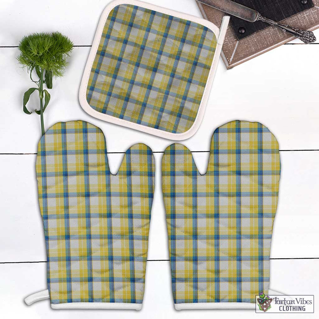 MacGrath Tartan Combo Oven Mitt & Pot-Holder White - Tartan Vibes Clothing