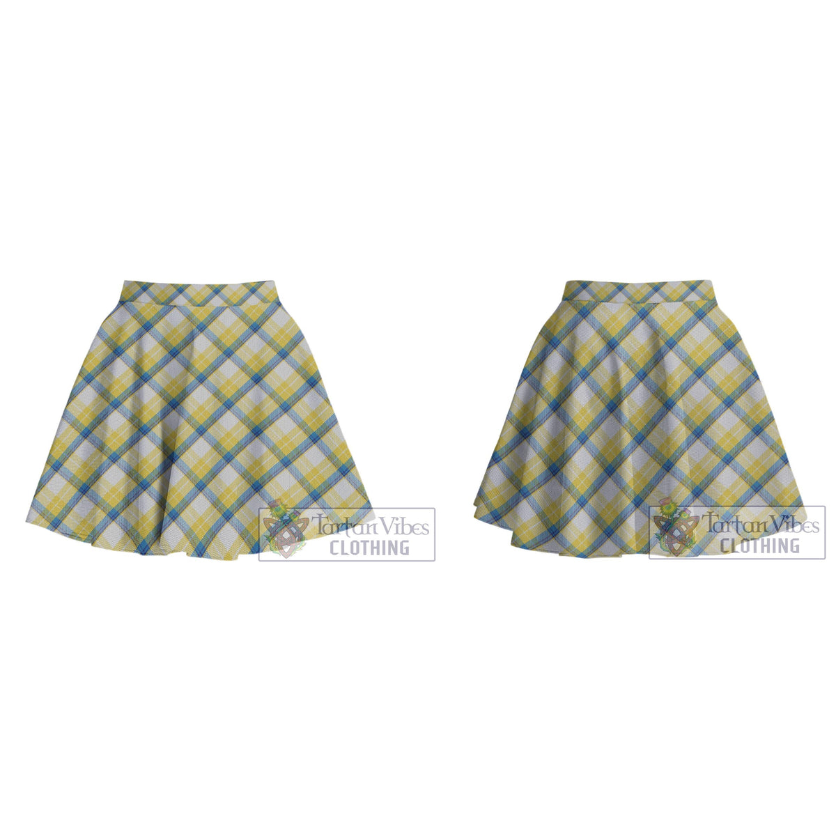 MacGrath Tartan Women's Plated Mini Skirt Cross Style - Tartan Vibes Clothing