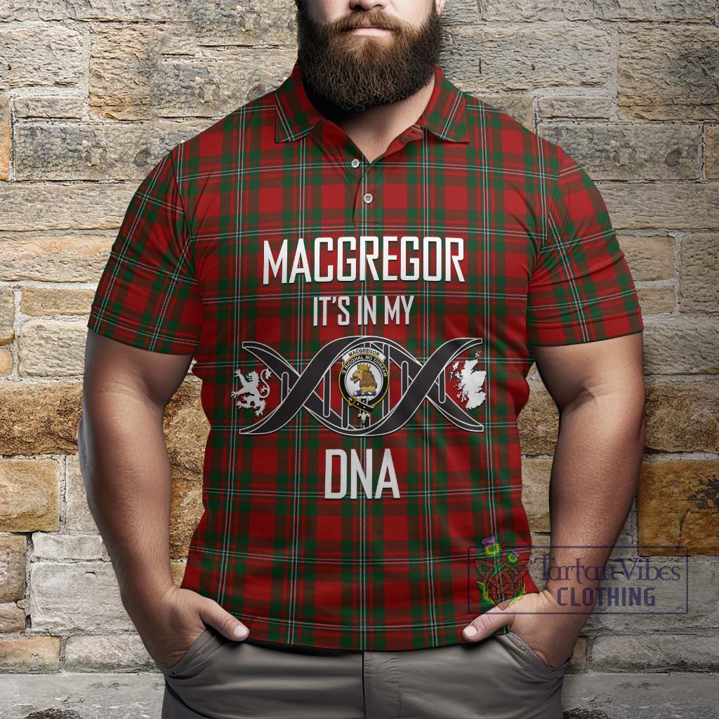 MacGregor (McGregor) Tartan Polo Shirt with Family Crest DNA In Me Style Kid - Tartanvibesclothing Shop