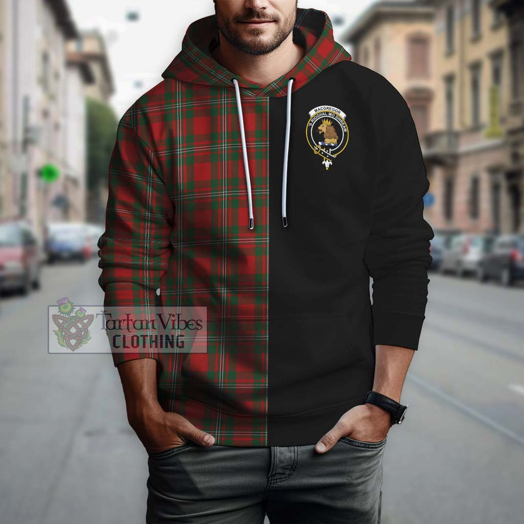 MacGregor (McGregor) Tartan Hoodie with Family Crest and Half Of Me Style Zip Hoodie - Tartanvibesclothing Shop