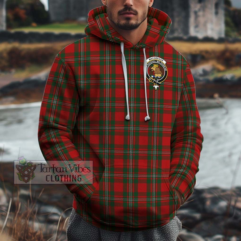 MacGregor (McGregor) Tartan Cotton Hoodie with Family Crest Pullover Hoodie XS - Tartan Vibes Clothing