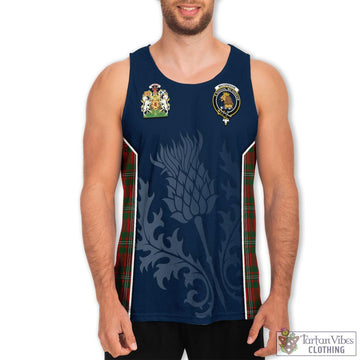 MacGregor (McGregor) Tartan Men's Tanks Top with Family Crest and Scottish Thistle Vibes Sport Style