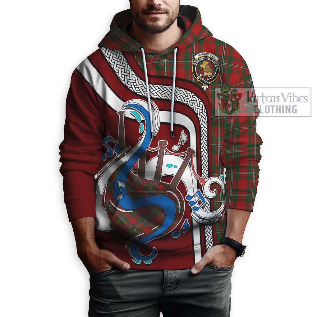 MacGregor (McGregor) Tartan Hoodie with Epic Bagpipe Style Zip Hoodie - Tartanvibesclothing Shop