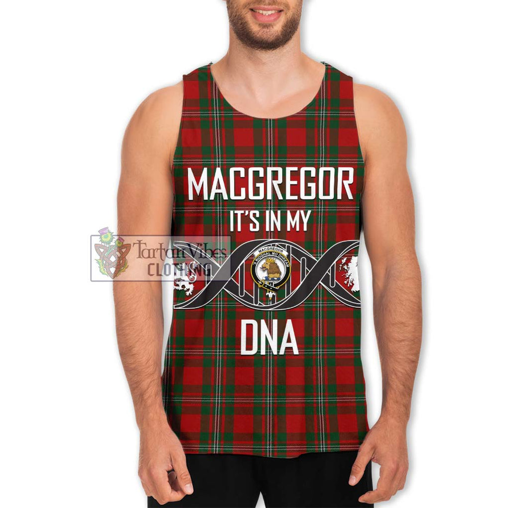 MacGregor (McGregor) Tartan Men's Tank Top with Family Crest DNA In Me Style Men - Tartanvibesclothing Shop