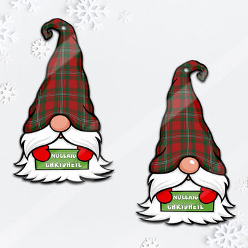 MacGregor (McGregor) Gnome Christmas Ornament with His Tartan Christmas Hat