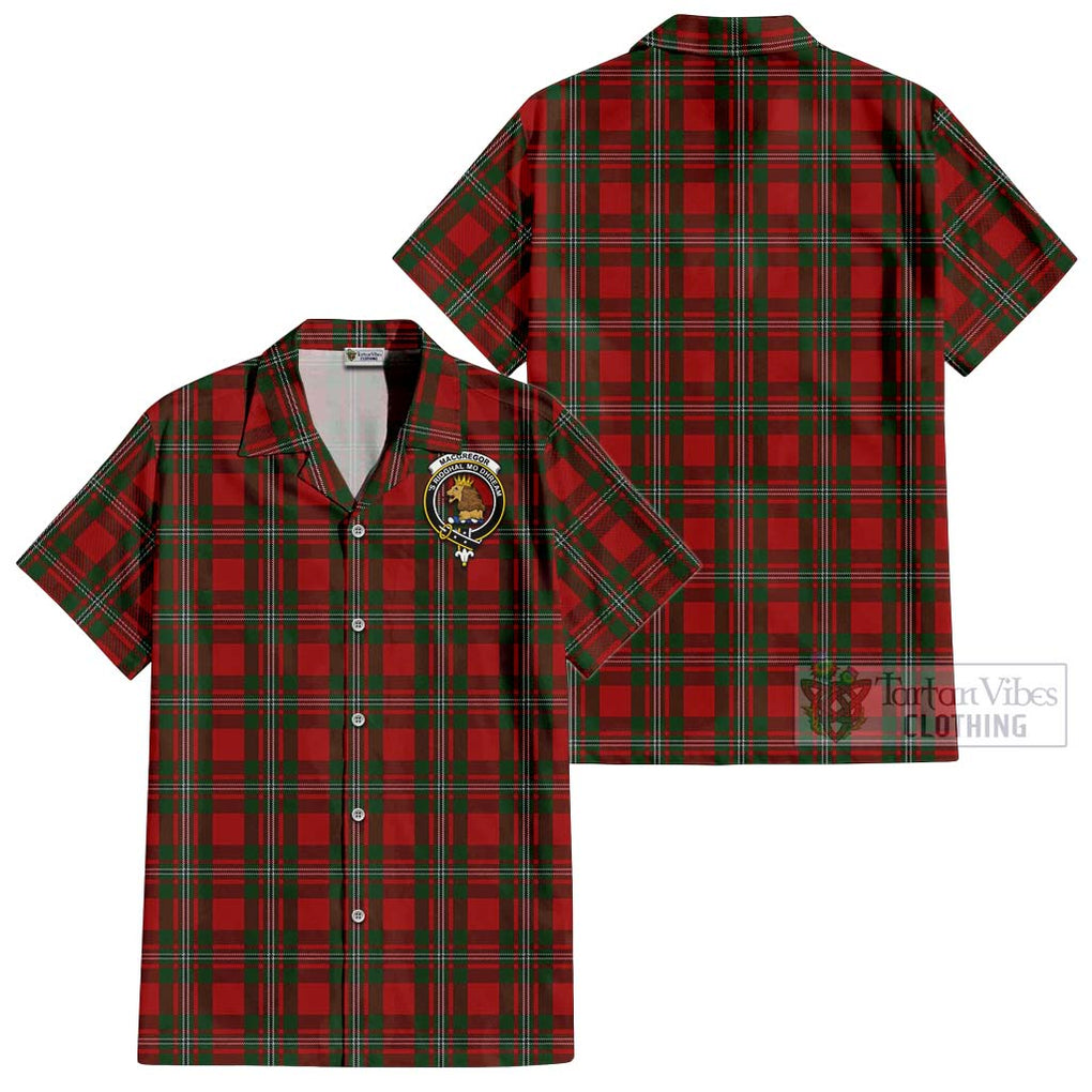 MacGregor (McGregor) Tartan Cotton Hawaiian Shirt with Family Crest Kid - Tartan Vibes Clothing