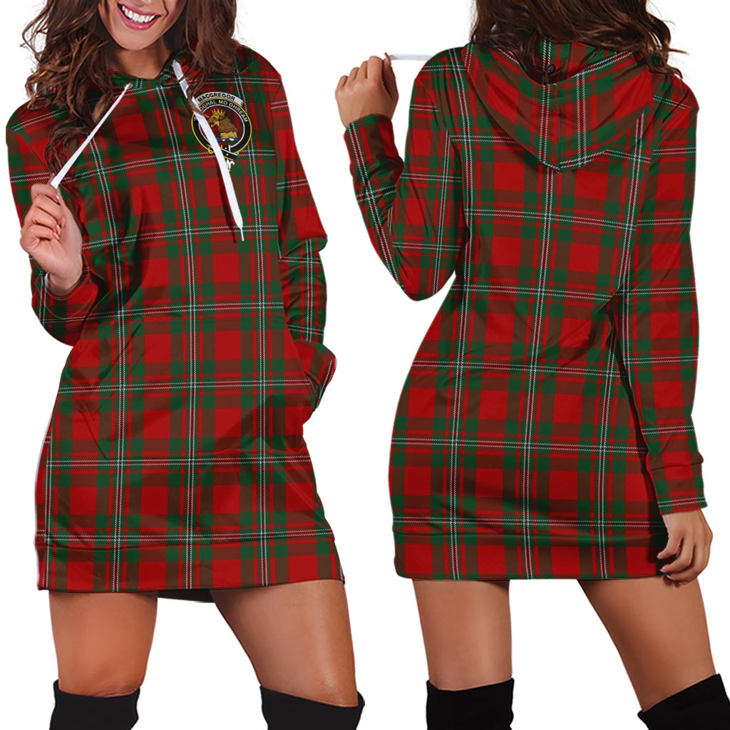 MacGregor (McGregor) Tartan Hoodie Dress with Family Crest - Tartan Vibes Clothing