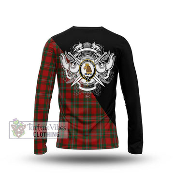 MacGregor (McGregor) Tartan Long Sleeve T-Shirt with Family Crest and Military Logo Style