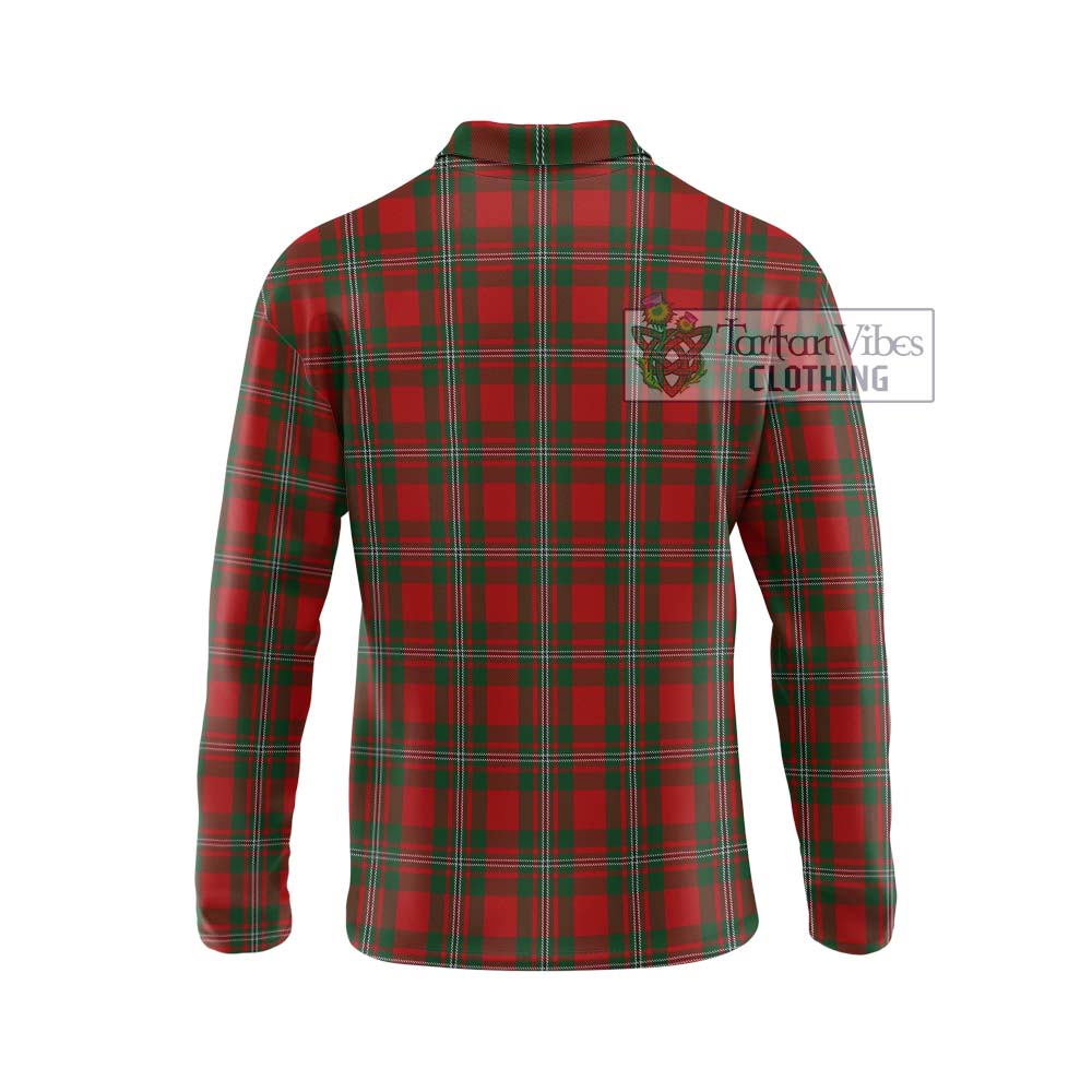 MacGregor (McGregor) Tartan Long Sleeve Polo Shirt with Family Crest DNA In Me Style - Tartanvibesclothing Shop