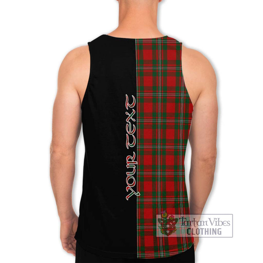 MacGregor (McGregor) Tartan Men's Tank Top with Family Crest and Half Of Me Style - Tartanvibesclothing Shop