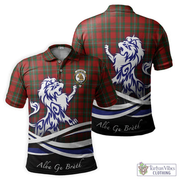 MacGregor (McGregor) Tartan Polo Shirt with Alba Gu Brath Regal Lion Emblem