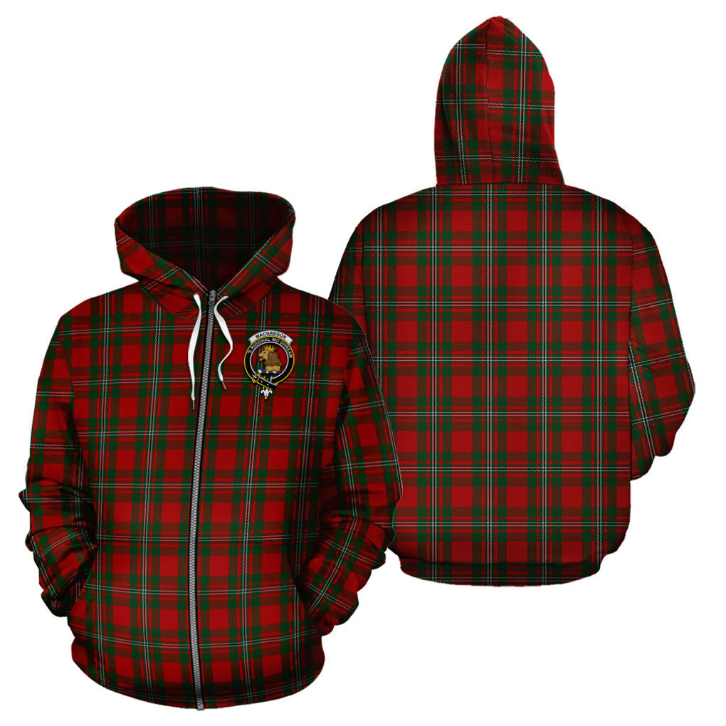 MacGregor (McGregor) Tartan Hoodie with Family Crest - Tartan Vibes Clothing
