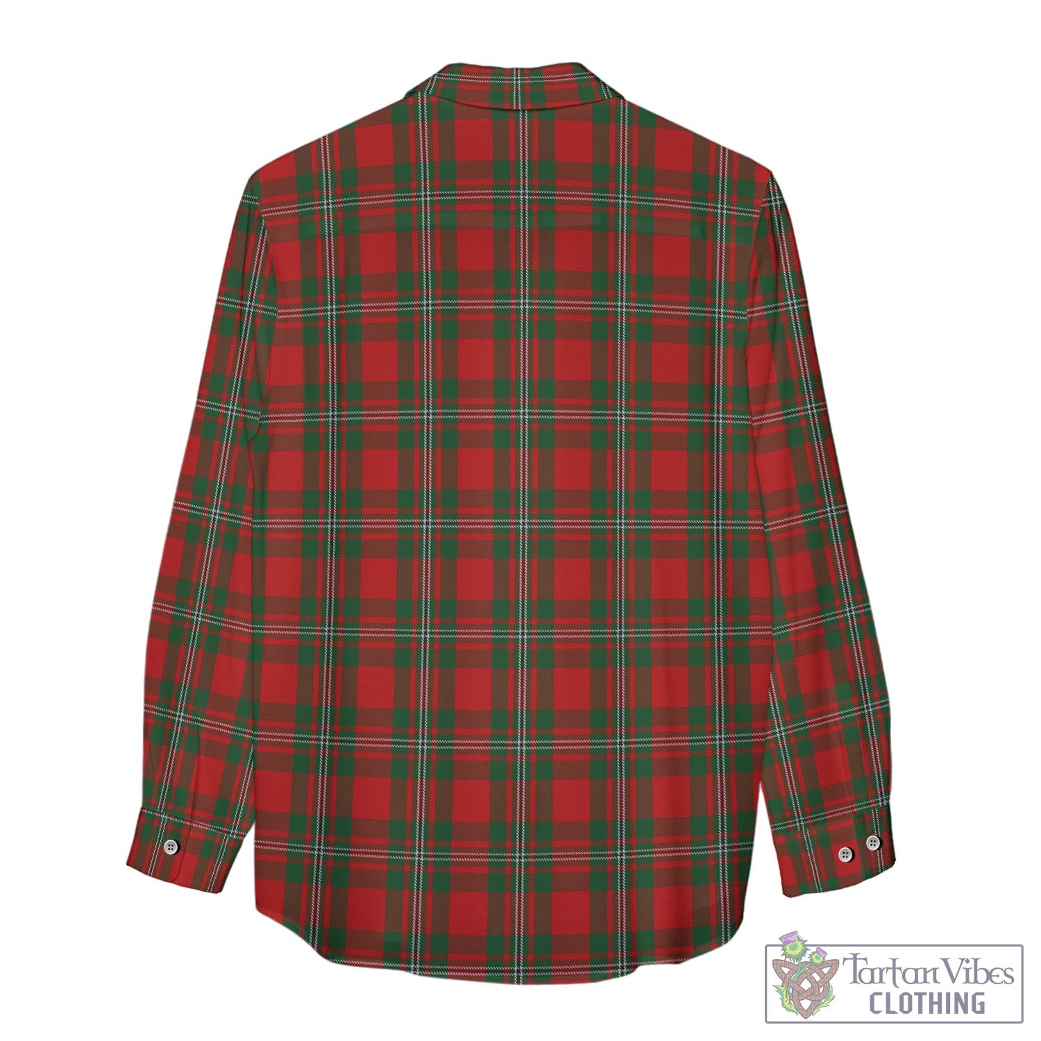 Tartan Vibes Clothing MacGregor Tartan Womens Casual Shirt with Family Crest