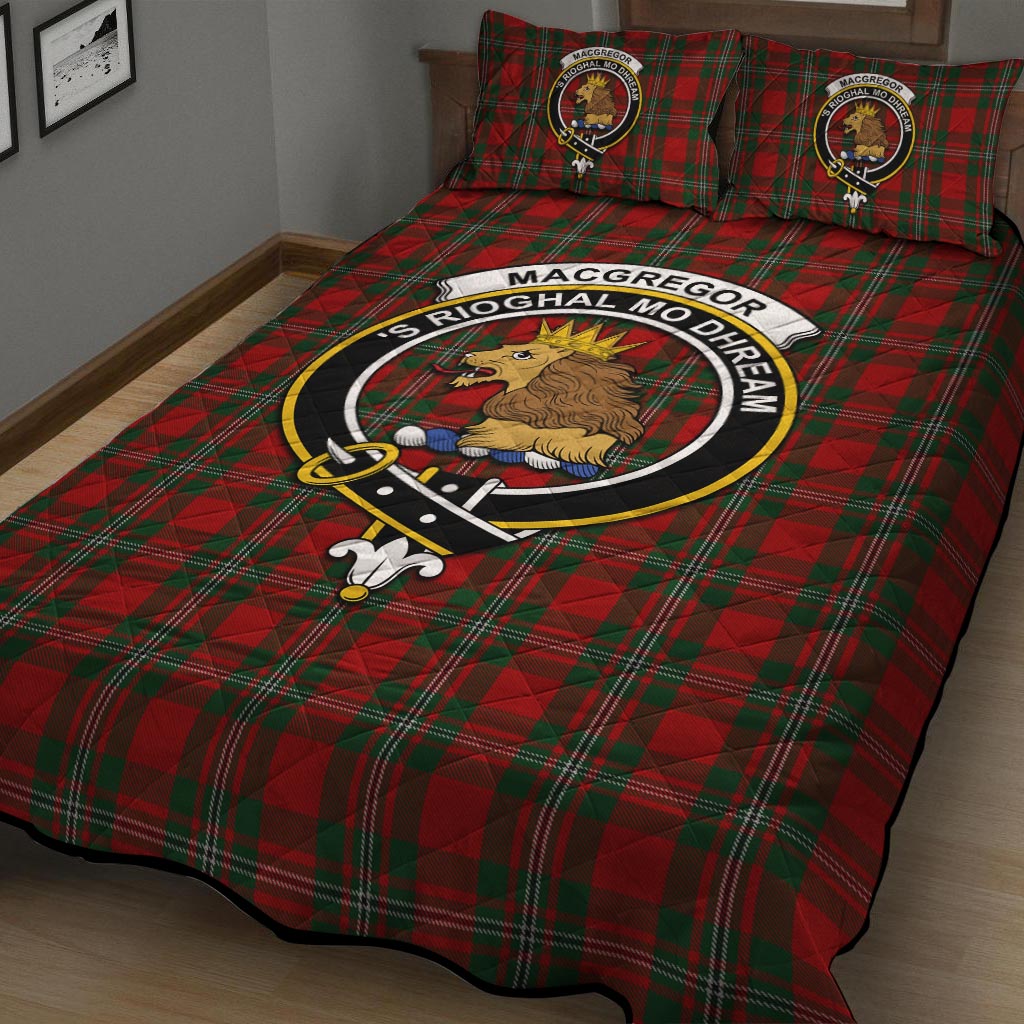 MacGregor (McGregor) Tartan Quilt Bed Set with Family Crest - Tartan Vibes Clothing