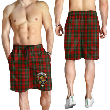 MacGregor (McGregor) Tartan Mens Shorts with Family Crest