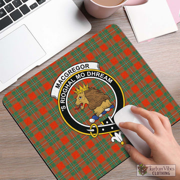 MacGregor Ancient Tartan Mouse Pad with Family Crest