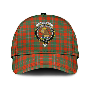 MacGregor Ancient Tartan Classic Cap with Family Crest