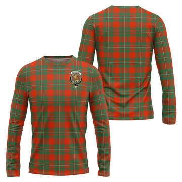 MacGregor Ancient Tartan Long Sleeve T-Shirt with Family Crest