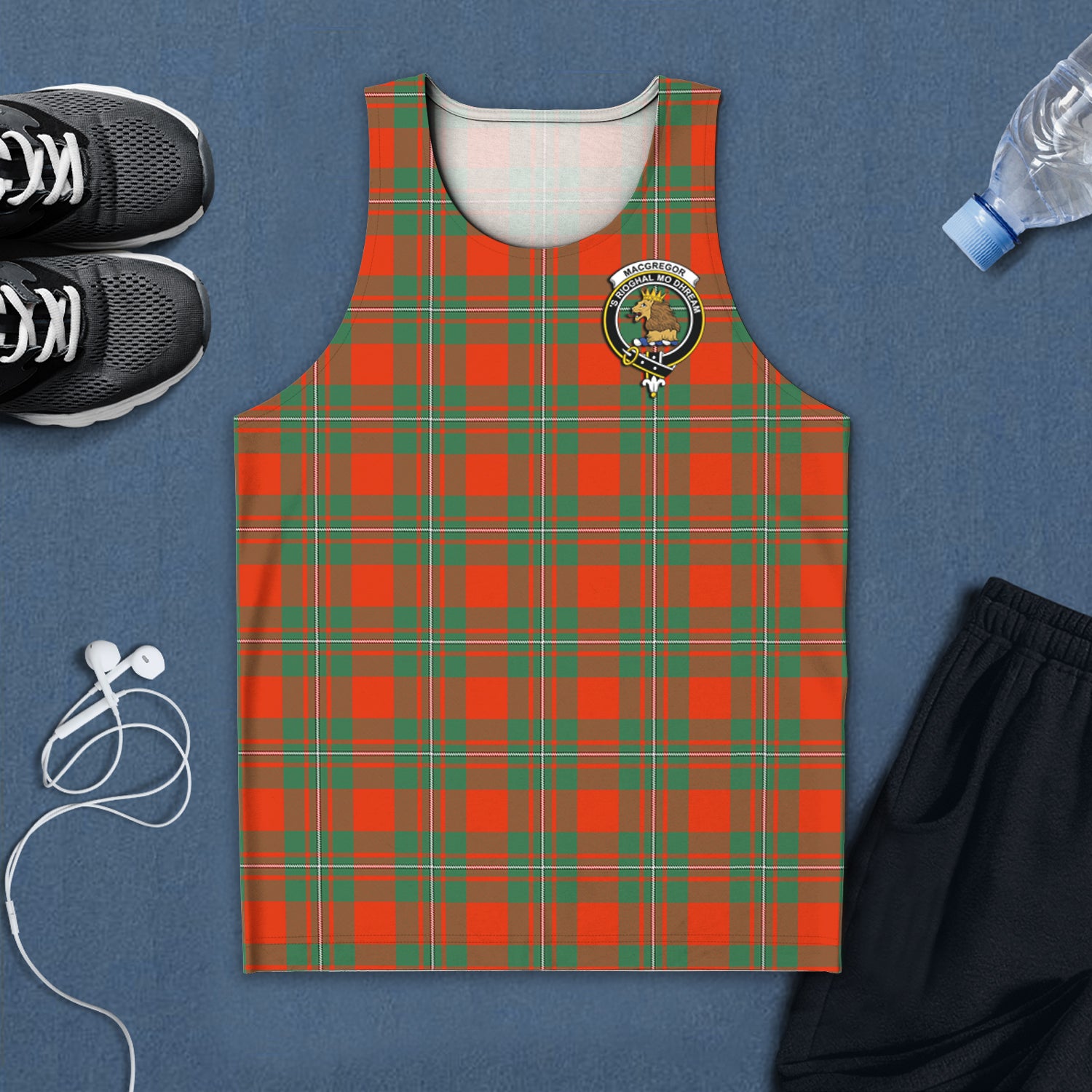 macgregor-ancient-tartan-mens-tank-top-with-family-crest