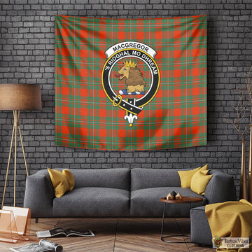 MacGregor Ancient Tartan Tapestry Wall Hanging and Home Decor for Room with Family Crest