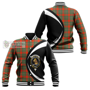 MacGregor Ancient Tartan Baseball Jacket with Family Crest Circle Style