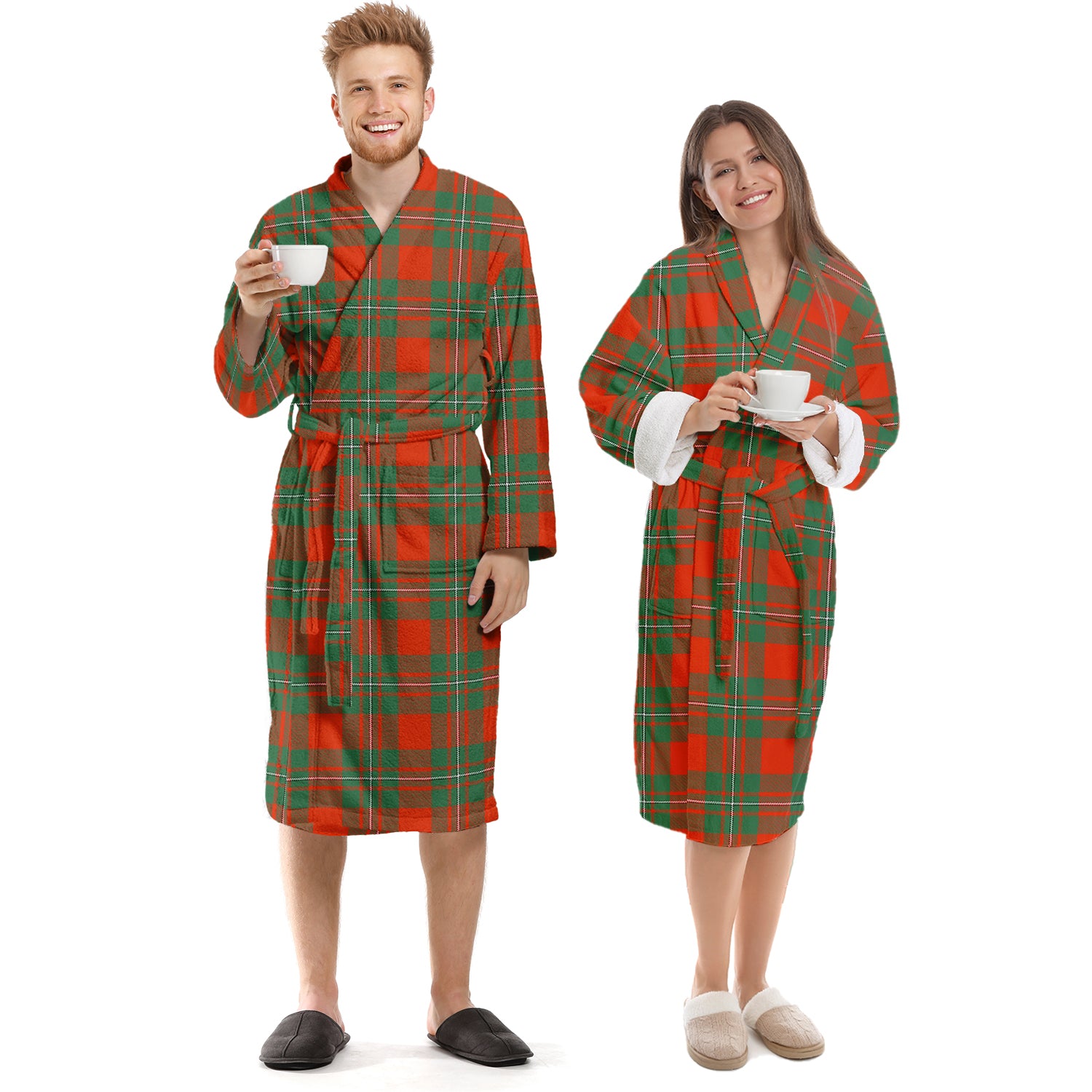 MacGregor Ancient Tartan Bathrobe Unisex S - Tartan Vibes Clothing