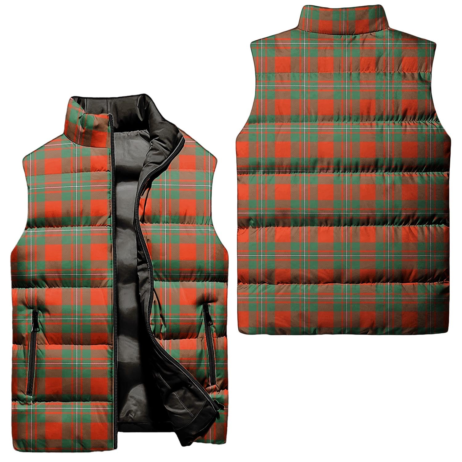 MacGregor Ancient Tartan Sleeveless Puffer Jacket Unisex - Tartanvibesclothing