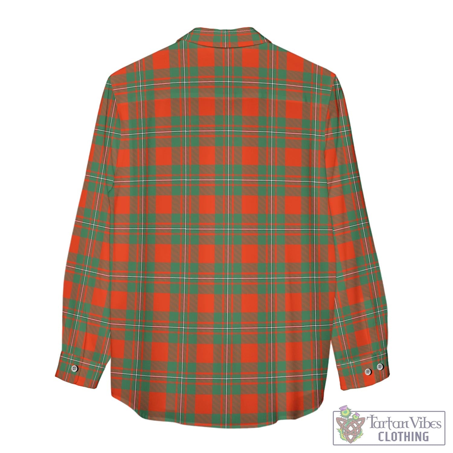 Tartan Vibes Clothing MacGregor Ancient Tartan Womens Casual Shirt with Family Crest