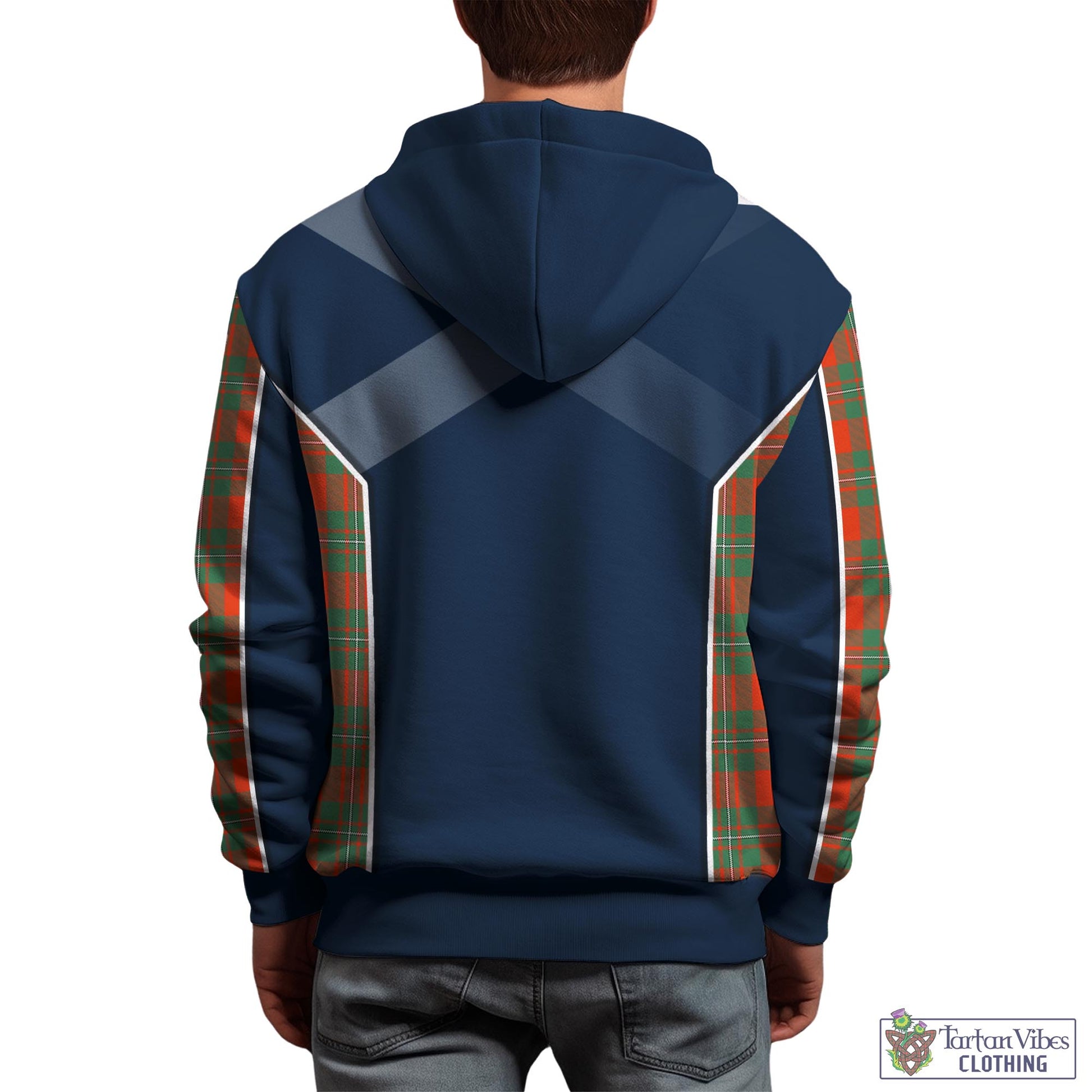 Tartan Vibes Clothing MacGregor Ancient Tartan Hoodie with Family Crest and Scottish Thistle Vibes Sport Style