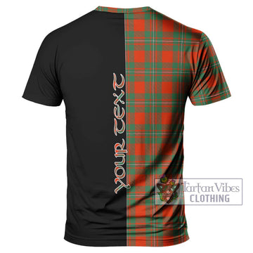 MacGregor Ancient Tartan T-Shirt with Family Crest and Half Of Me Style