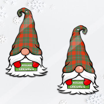 MacGregor Ancient Gnome Christmas Ornament with His Tartan Christmas Hat