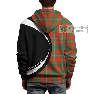 MacGregor Ancient Tartan Hoodie with Family Crest Circle Style