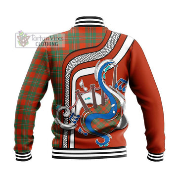 MacGregor Ancient Tartan Baseball Jacket with Epic Bagpipe Style