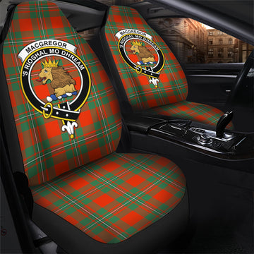 MacGregor Ancient Tartan Car Seat Cover with Family Crest