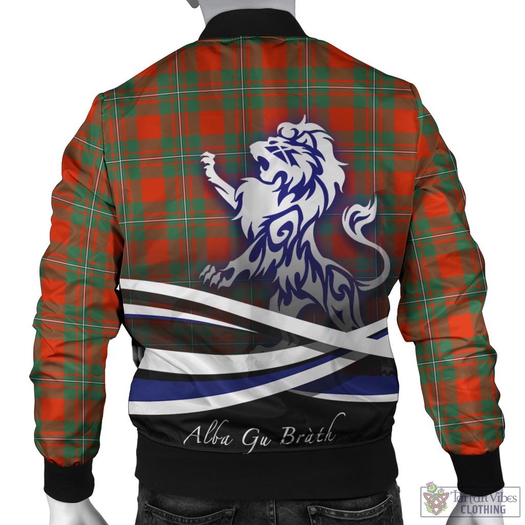 Tartan Vibes Clothing MacGregor Ancient Tartan Bomber Jacket with Alba Gu Brath Regal Lion Emblem