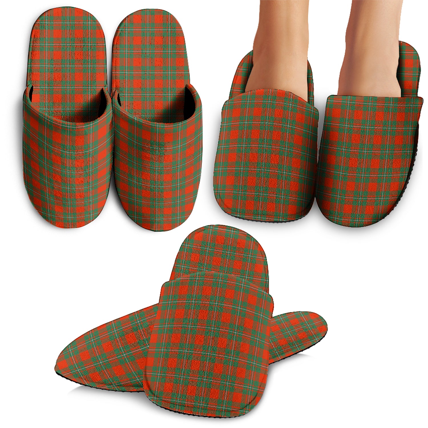 MacGregor Ancient Tartan Home Slippers - Tartanvibesclothing