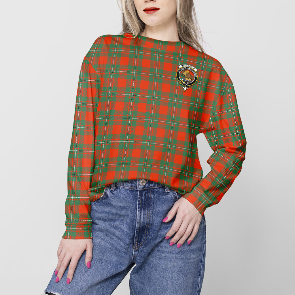 MacGregor Ancient Tartan Sweatshirt with Family Crest - Tartan Vibes Clothing