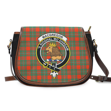 MacGregor Ancient Tartan Saddle Bag with Family Crest