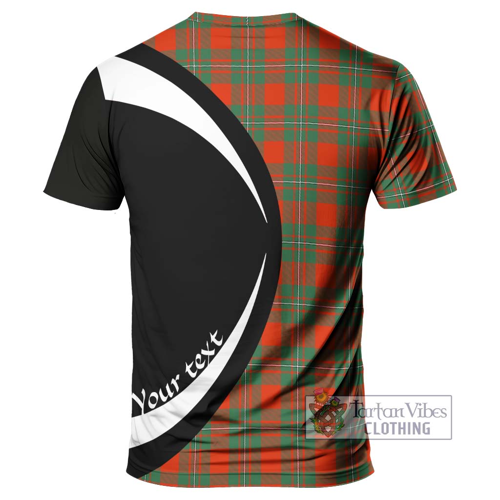 Tartan Vibes Clothing MacGregor Ancient Tartan T-Shirt with Family Crest Circle Style