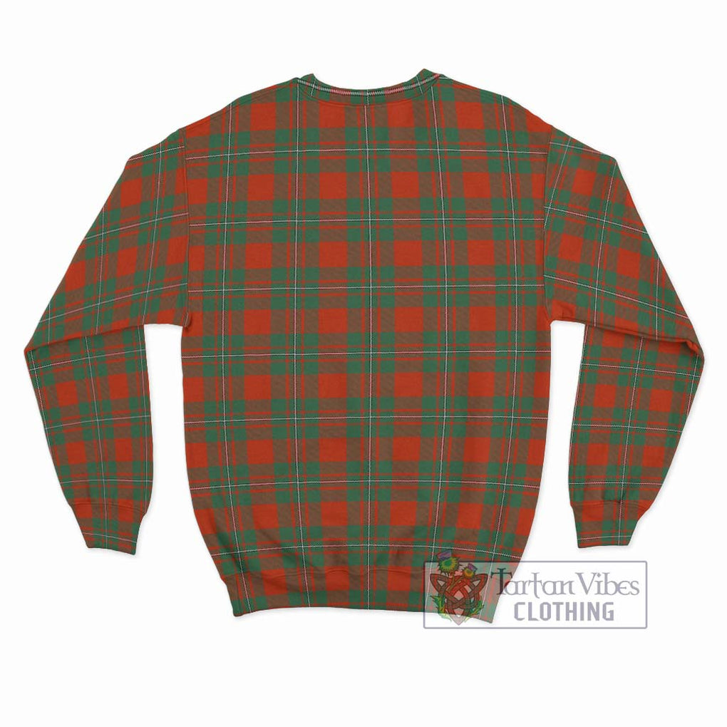 MacGregor Ancient Tartan Sweatshirt with Family Crest DNA In Me Style - Tartanvibesclothing Shop