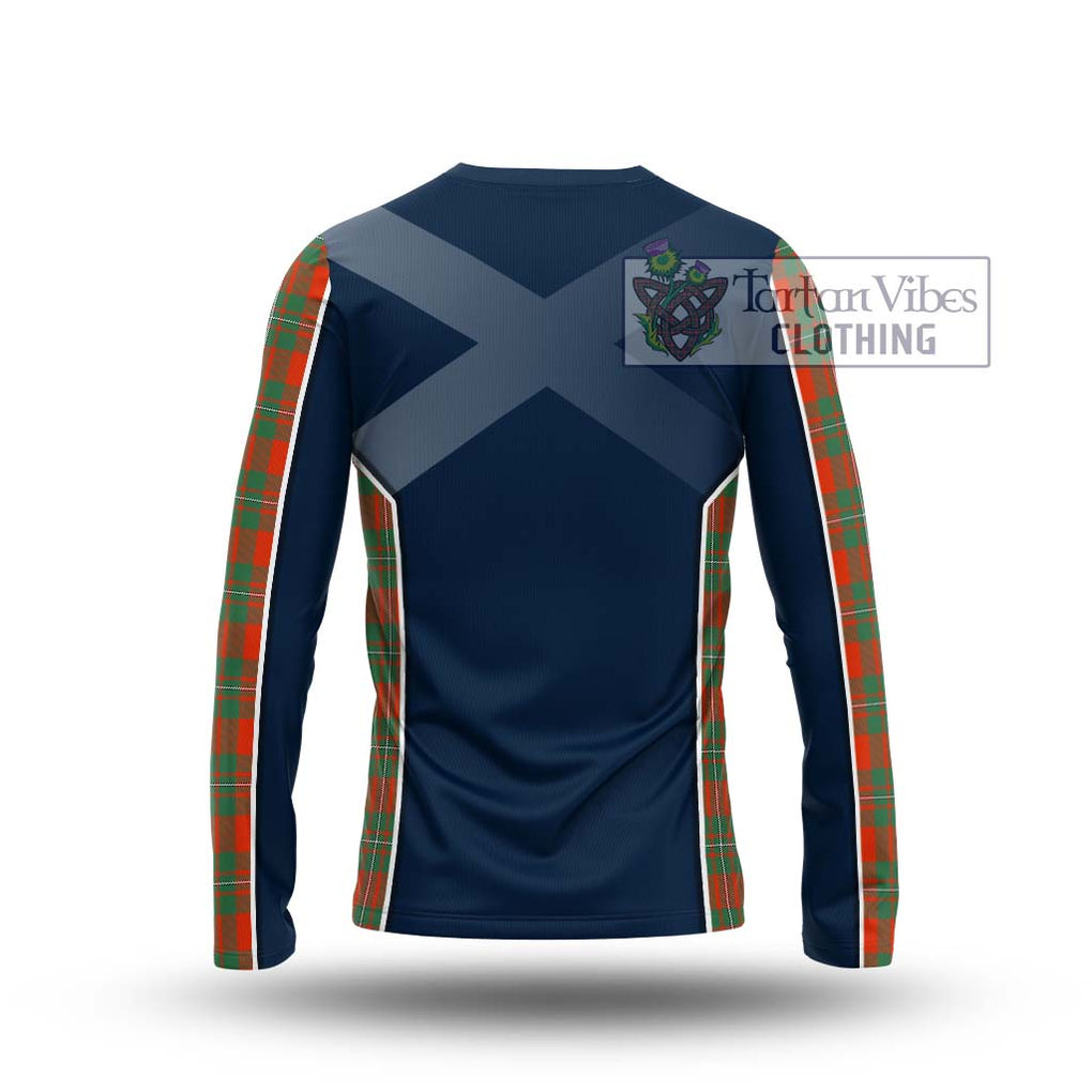 MacGregor Ancient Tartan Long Sleeve T-Shirt with Family Crest and Lion Rampant Vibes Sport Style - Tartan Vibes Clothing