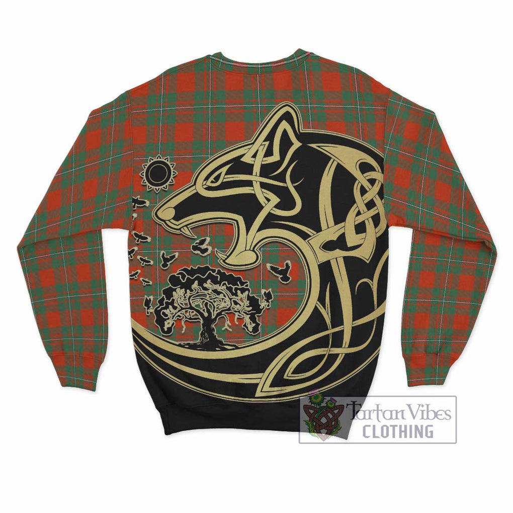 MacGregor Ancient Tartan Sweatshirt with Family Crest Celtic Wolf Style - Tartan Vibes Clothing