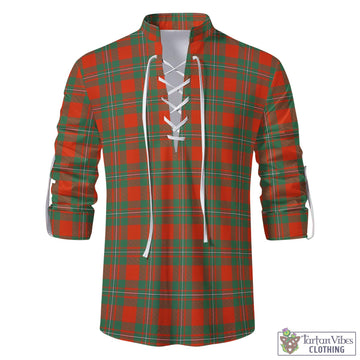 MacGregor Ancient Tartan Men's Scottish Traditional Jacobite Ghillie Kilt Shirt